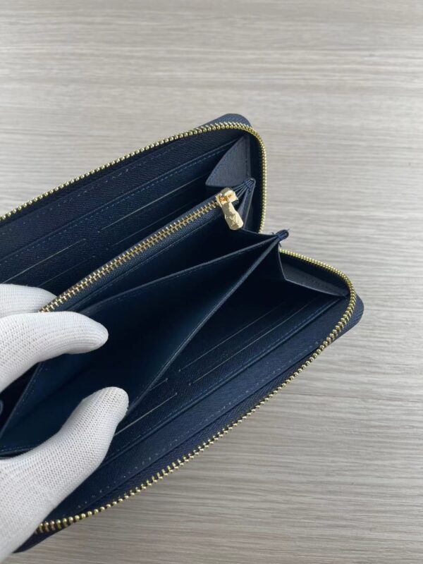 LOUIS VUITTON ZIPPY WALLET DARK BLUE M60017 - Image 4