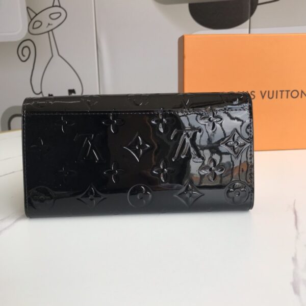 LOUIS VUITTON SARAH MONOGRAM WALLET BLACK 19CM - Image 9