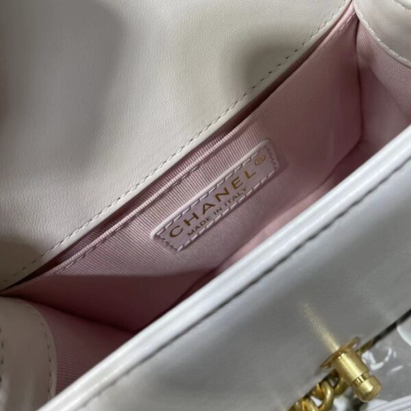 CHANEL MINI LEBOY WHITE AS3018 - Image 5