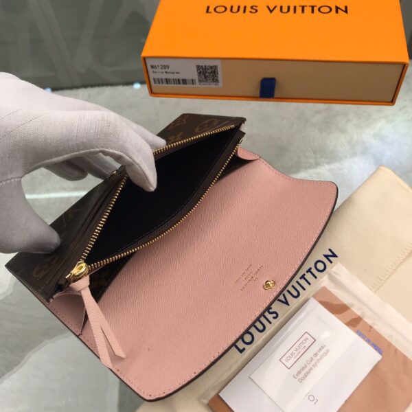 LOUIS VUITTON MONOGRAM EMILIE WALLET PINK M61289 - Image 3