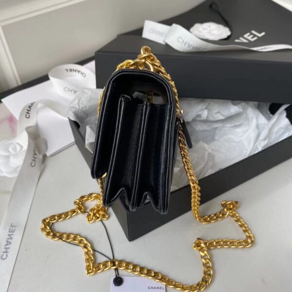 CHANEL CLUTCH WITH CHAIN BLACK AP2635 - Image 9